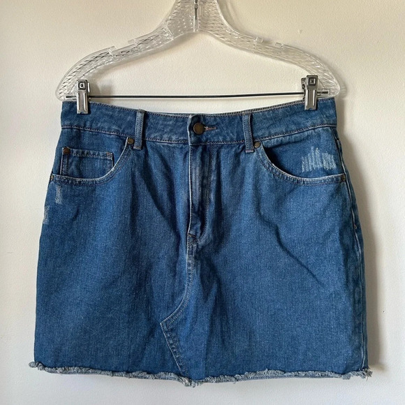 Roxy  Jean Mini Skirt - Picture 1 of 3